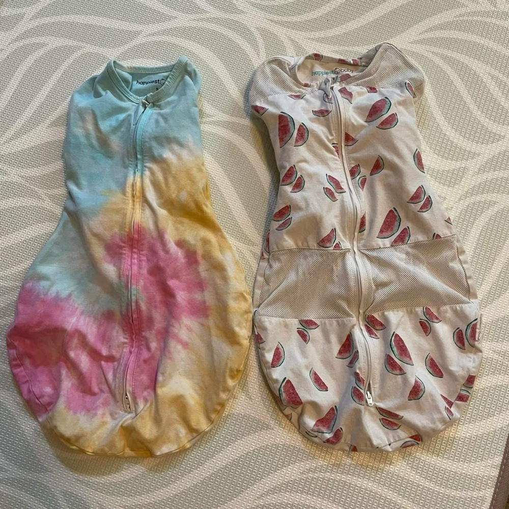 Happiest baby Watermelon and Tie-Dye swaddle